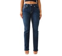 True Religion Women's Becca Mid Rise Bootcut Crystal Flap - Single Needle Stitching Body Rinse Jeans Pant - in Size 28