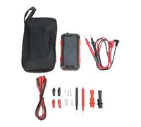 True RMS Multímetro digital 6000 unidades USB-C recargable NCV Live Wire Detector AC DC Volt Ohm Amp Meter con linterna (FS899S+BAG+16in1+2Cl)