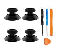 True Rubberized Original Joysticks de repuesto para Xbox / PS4, palillos para Xbox One, controlador Series X/S (4 piezas) (negro)