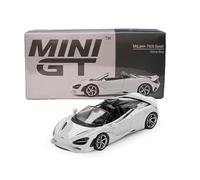 True Scale Miniatures Mini-GT MGT00973-L - McLar 750S Spider Cirrus Grey 2024 - Escala 1/64 - Coche en Miniatura