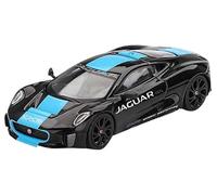 True Scale Miniatures Mini-GT MGT01070-L - Jaguar C-X75 Black Jaguar CX75 Black 2010 - Escala 1/64 - Coche en Miniatura