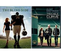 True Story The Blindside DVD Football Movie + Trouble With the Curve Clint Eastwood Baseball Double Feature Sports Set