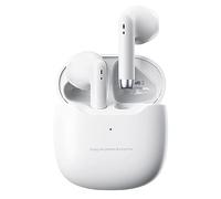 True Wireless Earbuds Bluetooth 5.3 blanco con micrófono para entrenar cancelación de ruido, auriculares de dientes azules, TWS, auriculares inalámbricos con funda de carga para iPhone y Android