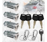 truee 4 Piezas Cilindro de Cierre para Thule, Cerradura de Seguridad con 2 Llaves y 1 Llave de Control, para sistema de portaequipajes Thule, piezas de repuesto