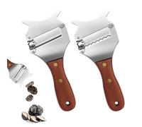 Trüffelhobel 2 Stück Käsehobel verstellbare Käseschneider Trüffelhobel Profi Trüffelrreibe flach und Sägezahn Cheese Slicer Gourmethobel Set für Trüffel Schokolade Käse