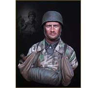 TRUEGRIS 1/10 Busto de Resina de Soldado alemán de la Segunda Guerra Mundial sin Pintar ni ensamblar //l7s2Z25