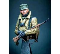 TRUEGRIS 1/10 Busto de Resina de Soldado alemán de la Segunda Guerra Mundial sin Pintar ni ensamblar //l7s2Z59