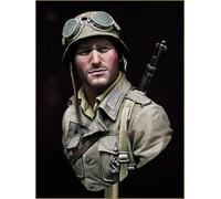 TRUEGRIS 1/10 Busto de Resina de Soldado Estadounidense de la Segunda Guerra Mundial sin Pintar ni ensamblar //l7s4Z13