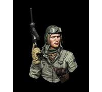 TRUEGRIS 1/10 Busto de Resina de Soldado Estadounidense de la Segunda Guerra Mundial sin Pintar ni ensamblar //l7s4Z26