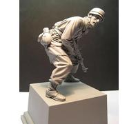 TRUEGRIS 1/16 Kit de Modelo de Resina de Soldado alemán de la Segunda Guerra Mundial Kit de Modelo de Resina sin Pintar y sin montar//F9q7L35