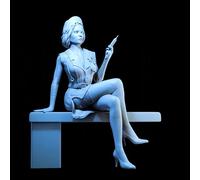 TRUEGRIS 1/24 Kit de Modelo de Resina de Agente Femenina guerrera de Ciencia ficción sin Pintar y sin ensamblar //b9r7J13