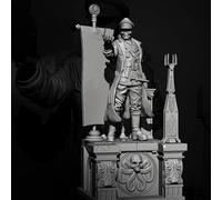 TRUEGRIS 1/24 Kit de Modelo de Resina del Antiguo Guerrero Infernal Kit de Modelo de Resina sin Pintar y sin Montar // J7v3X11