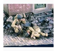 TRUEGRIS 1/35 Figura de Resina de Soldado Estadounidense de la Segunda Guerra Mundial (2 Figuras) sin Pintar ni ensamblar //6Q7IX111S