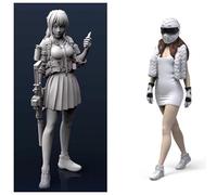 TRUEGRIS 1/35 Kit de Modelo de Resina de Agente Femenina de Ciencia ficción, Modelo de Soldado de Resina sin Pintar y sin ensamblar (2 Figuras) //T8O7J13