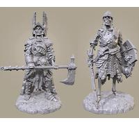 TRUEGRIS 1/35 Kit de Modelo de Resina de Guerrero Zombi de Ciencia ficción Modelo de Soldado de Resina sin Pintar y sin ensamblar (2 Personas) //l7c9J30