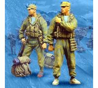 TRUEGRIS 1/35 Kit de Modelo de Resina de Soldado soviético de la Segunda Guerra Mundial sin Pintar ni ensamblar (2 Figuras) //l9f7J4