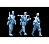 TRUEGRIS 1/35 Kit de Modelo de Resina de Soldados alemanes de la Segunda Guerra Mundial Modelos de Soldados de Resina sin Pintar ni ensamblar (3 Figuras) //s8e3J11