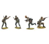 TRUEGRIS 1/35 Kit de Modelo de Resina de Soldados alemanes de la Segunda Guerra Mundial Modelos de Soldados de Resina sin Pintar ni ensamblar (4 Figuras) //s8e4J30