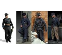 TRUEGRIS 1/35 Kit de Modelo de Resina de Soldados alemanes de la Segunda Guerra Mundial Modelos de Soldados de Resina sin Pintar ni ensamblar (4 Figuras) //s8e4J54