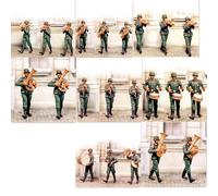 TRUEGRIS 1/35 Kit de Modelo de Resina de Soldados alemanes de la Segunda Guerra Mundial Modelos de Soldados de Resina sin Pintar ni ensamblar (22 Figuras) //s8e0J7