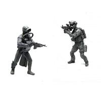 TRUEGRIS 1/35 Kit de Modelo de Soldado Comando Estadounidense de Resina sin ensamblar ni Pintar （2 Personas）//q7i6J25