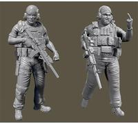TRUEGRIS 1/35 Kit de Modelo de Soldado Comando Estadounidense de Resina sin ensamblar ni Pintar （2 Personas）//q7i6J18
