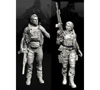 TRUEGRIS 1/35 Kit de Modelo de Soldado de Comando Europeo en Resina Kit de Modelo en Resina sin Pintar y sin Montar (2 Personas)//v9S3L37