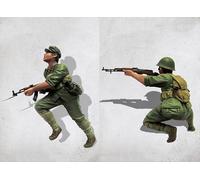 TRUEGRIS 1/35 Maqueta de Resina de Soldado Chino de la Segunda Guerra Mundial sin Pintar y sin ensamblar (2 Personas) //y7q5J2