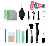 TRUEIN Kit de limpieza de teléfono, kit de limpieza de teclado de 133 piezas, kit de limpieza de puerto de carga para Airpod, limpiador de altavoces para iPhone con toallitas de pantalla, juego de