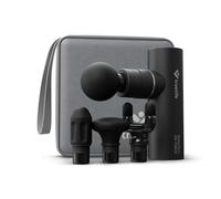 TrueLife Pistola de masaje Relax G6 Metal para promover la regeneración muscular, relajación y solución de tensión, 4 cabezales de silicona intercambiables, 5 niveles de intensidad,