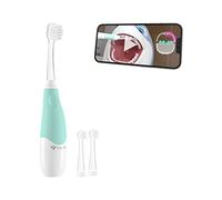 TrueLife SonicBrush Baby G Cepillo de dientes sónico para niños de 3 a 6 años, vídeo educativo, 3 cabezales de cepillo, temporizador, cerdas suaves, 30 pegatinas de animales, iluminación LED, funciona