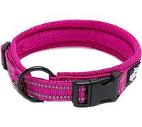 Truelove collar de adiestramiento para perro tlc5011 reflectante Premium DuraFlex hebilla en Nylon mascota perro collares en color rosa, alto grado en Nylon No Choke collares básico ahora disponibles