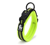 Truelove Collar de adiestramiento para Perros TLC5011 Collar Reflectante para Perros (XL, Amarillo neón)