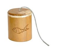 Trueno de bambú macizo de percusión indonesia de 15 cm de ancho
