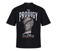 trueprodigy Camiseta 'Jamie' gris / rojo / negro M gris / rojo / negro