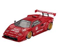 Truescale Miniatures Mini GT MGT01100-L - Lamborghin. Countach LB-Works Red 2025 - Escala 1/64 - Coche en Miniatura