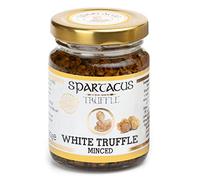 TRUFA BLANCA SPARTACUS, PICADA, CONSERVADA EN ACEITE DE OLIVA VIRGEN EXTRA, EL CONDIMENTO GOURMET PERFECTO PARA PIZZA, PASTA, ENSALADAS, PATATAS (Trufa Blanca 90g)