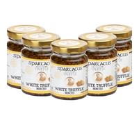 TRUFA BLANCA SPARTACUS, PICADA, CONSERVADA EN ACEITE DE OLIVA VIRGEN EXTRA, EL CONDIMENTO GOURMET PERFECTO PARA PIZZA, PASTA, ENSALADAS, PATATAS (Trufa Blanca 450g)