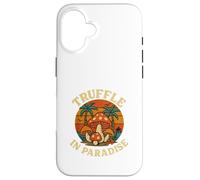 Truffle In Paradise Funny Mushroom Foraging Retro Carcasa para iPhone 16