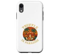 Truffle In Paradise Funny Mushroom Foraging Retro Carcasa para iPhone XR