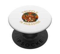 Truffle In Paradise Funny Mushroom Foraging Retro PopSockets PopGrip Adhesivo