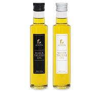TruffleHunter - Set de Aceites de Trufa Negra y Blanca - Aceite de Oliva Virgen Extra para Cocinar y Condimentar - 250 ml x2