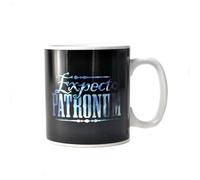 TruffleShuffle Taza con color cambiante al calor con modelo Expecto Patronum de Harry Potter, 400 ml, Color Negro