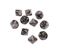 Trufolxiaz 10pcs Poliédrico Dados Dados D10 Dices RPG Dados Juego Juego Tablero Suministros Juego Tablero