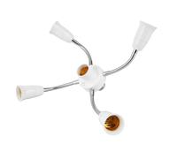 Trufolxiaz E27 Splitter 3/4/5/6 Cabezas LED Base Ajustable Soporte LED Adaptador Controlador Convertidor Contador Iluminación Accesorio Ajuste Bombilla Ajuste Splitter