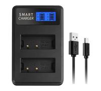 Trufolxiaz LCD USB LP-E17 Reemplazo Cargador Batería Doble Canal para T6I 750D 800D 200D 8000D Kiss X8I Cámara Cámara Doble Canal Cargador