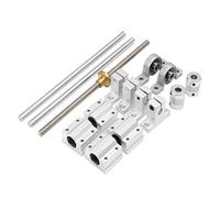 Trufolxiaz Part Accesorio Impresora Tornillo Plomo T8 400 Mm AJE Óptico Conjunto Eje Óptico KP08 SCS8UU Soporte Montaje Rodamiento Acoplamiento