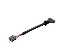 Trufolxiaz USB3.0 A 2.0 Cable Adaptador Encabezado Placa Base 9PIN USB 2.0 Hombre/Mujer A 20pin USB3.0 Femenina/Macho 10 Cm/3.94in