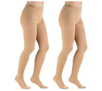 Truform 1756 - Pantimedias (20 a 30 mmHg, 2 unidades) 1756-P 2PK , Petite (Pack of 2), Beige, 1