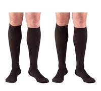 Truform - Calcetines de compresión (20 a 30 mmHg, hasta la rodilla), color marrón 1944BL-M 2PK , Medium (Pack of 2), Negro, 1